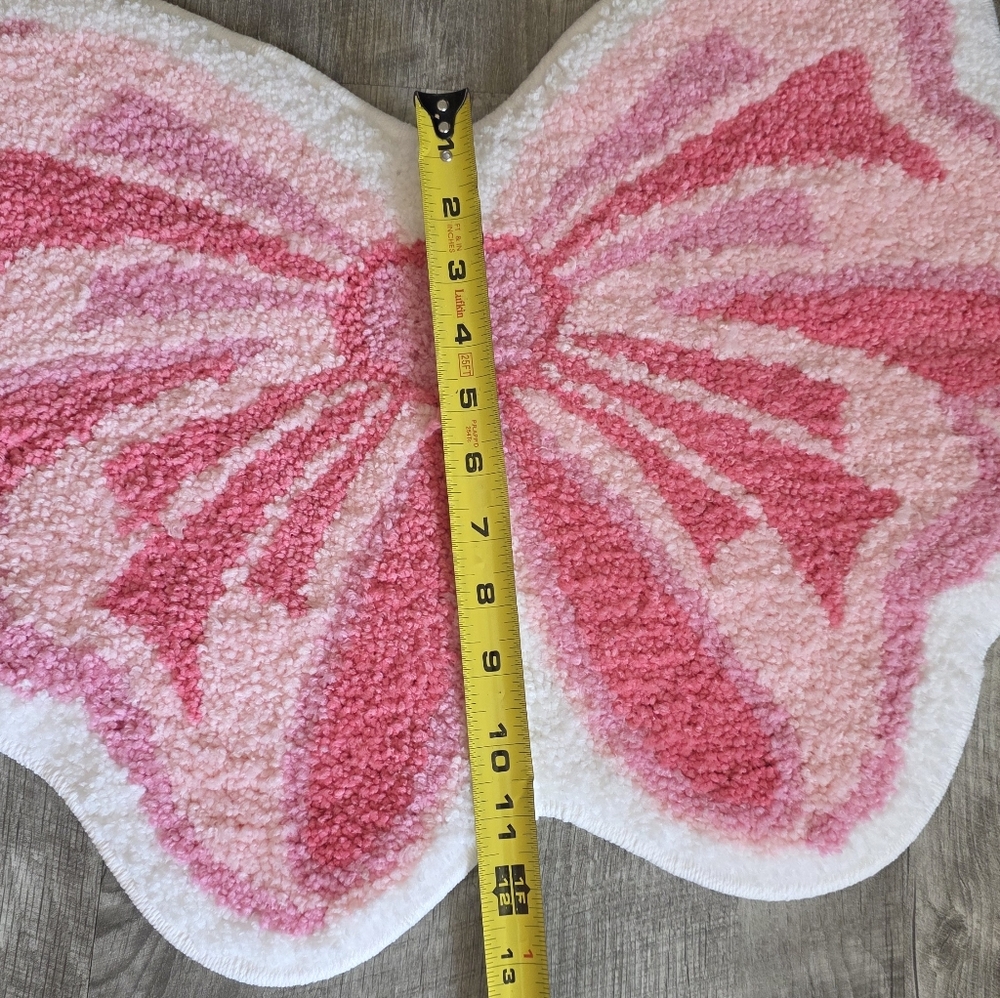 Pink Butterfly Shaped Rug - Picture 5 of 5